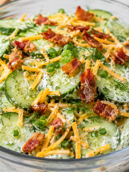 Easy Cucumber Ranch Crack Salad Recipe
